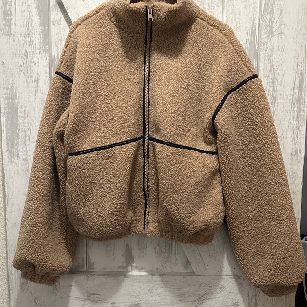 Vici Cozy Tan Teddy Jacket - Picture 3 of 6